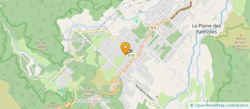 localisation de l'entreprise VINCENT TECHNIQUE CARROSSERIE  LA PLAINE-DES-PALMISTES