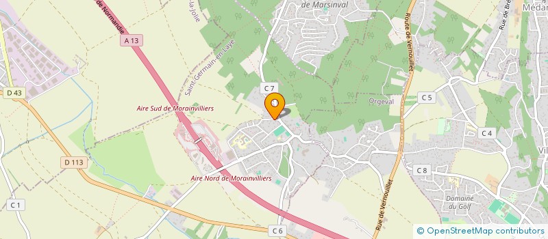 localisation de l'entreprise VINCENT - TOURAINE  MORAINVILLIERS