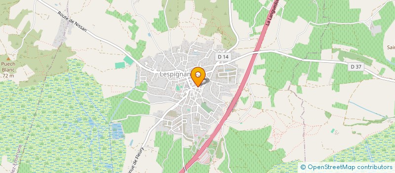 localisation de l'entreprise VINCENTE  LESPIGNAN