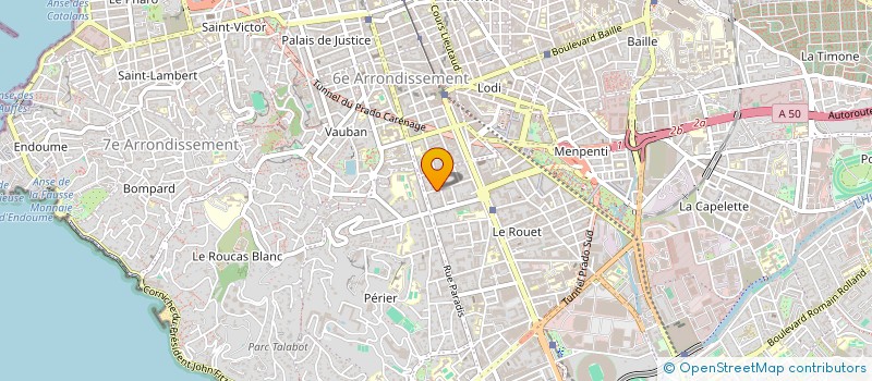 localisation de l'entreprise VINCENTELLI IMMOBILIER à MARSEILLE