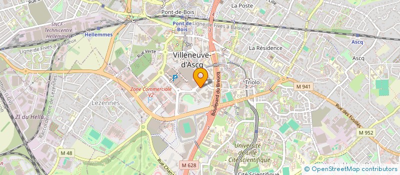 localisation de l'entreprise VINCES V2 SARL à VILLENEUVE-D'ASCQ