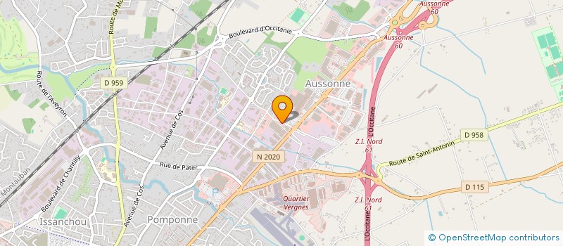 localisation de l'entreprise VINCEVA à MONTAUBAN