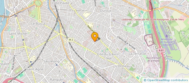 localisation de l'entreprise VINCI à TOULOUSE