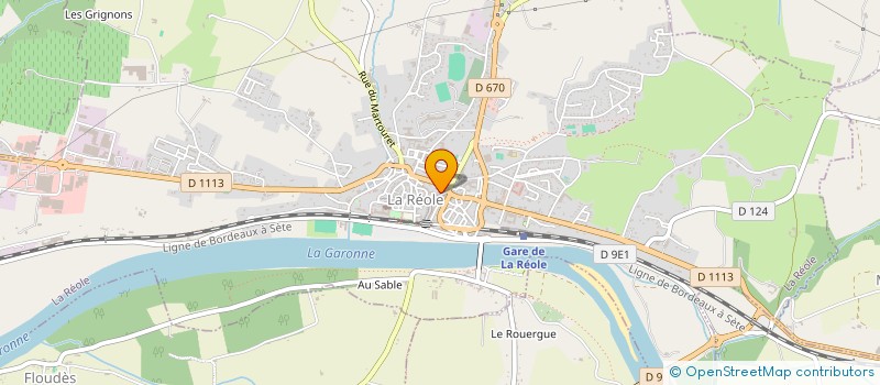 localisation de l'entreprise VINCI  LA REOLE