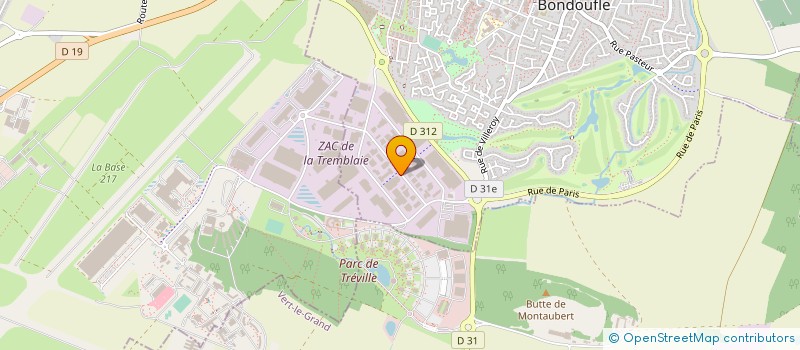 localisation de l'entreprise VINCI AUTOMATION à BONDOUFLE