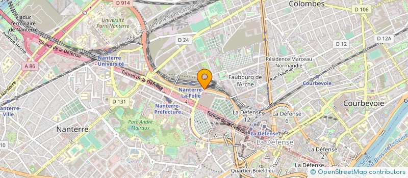 localisation de l'entreprise VINCI ENERGIES à NANTERRE