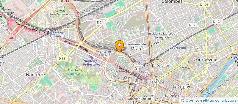localisation de l'entreprise VINCI IMMOB DEVELOPP HOTELIER à NANTERRE