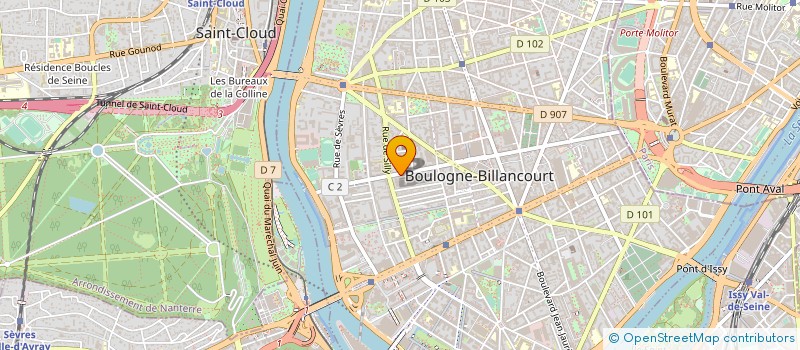 localisation de l'entreprise VINCI - POLE FORMATION à BOULOGNE-BILLANCOURT