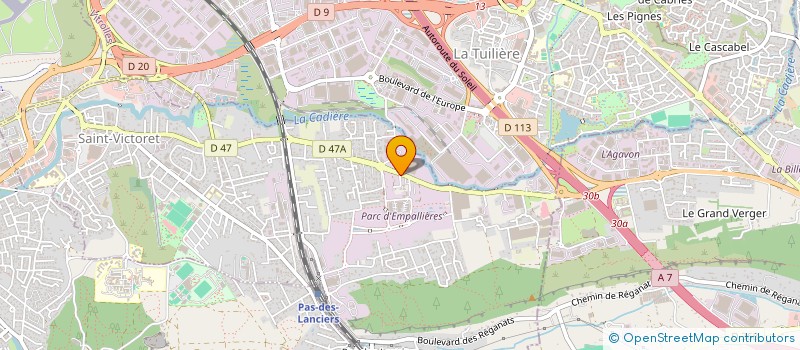 localisation de l'entreprise VINCIA CONSTRUCTION  SAINT-VICTORET