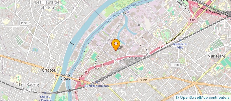 localisation de l'entreprise VINCIBAT  NANTERRE