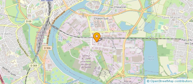 localisation de l'entreprise VINCITECH à CHALON-SUR-SAONE