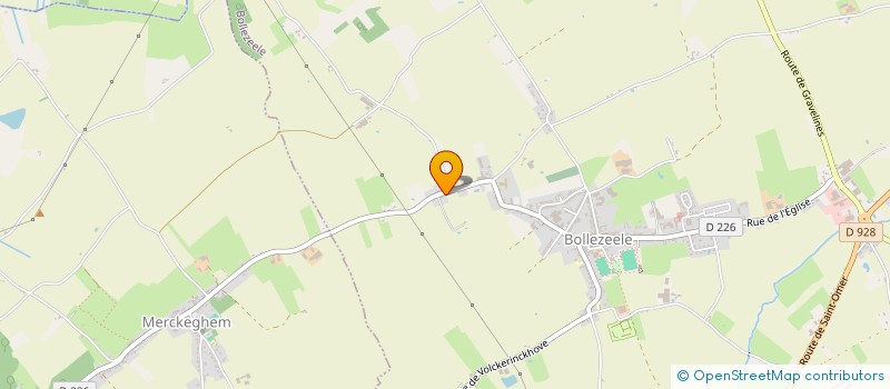 localisation de l'entreprise VINCNET à BOLLEZEELE