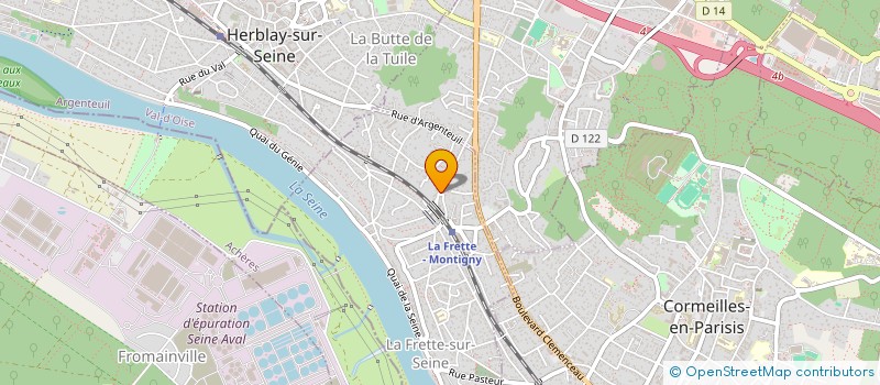 localisation de l'entreprise VINCY THERMIE  LA FRETTE-SUR-SEINE