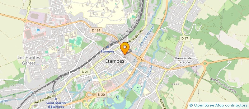 localisation de l'entreprise VINDELAN  ETAMPES