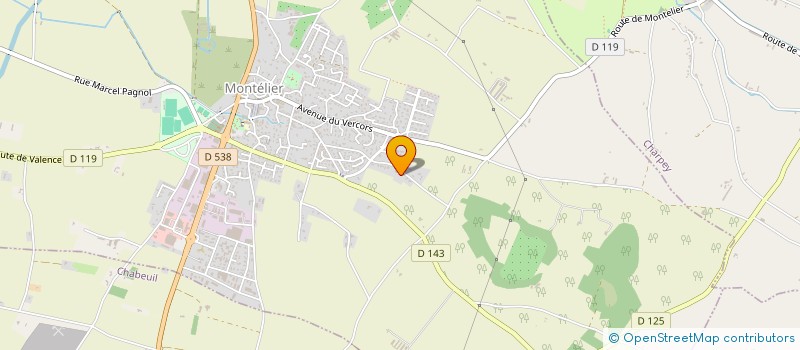 localisation de l'entreprise VINDENT à MONTELIER