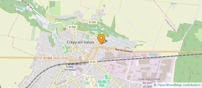 localisation de l'entreprise VINDICAL à CREPY-EN-VALOIS