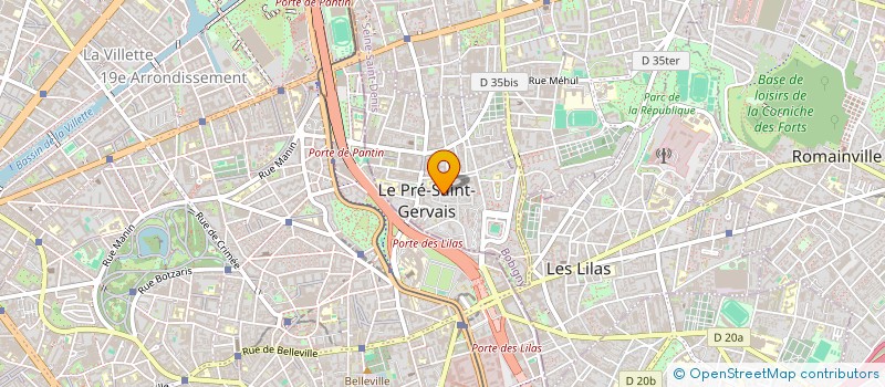 localisation de l'entreprise VINDILIS à LE PRE-SAINT-GERVAIS