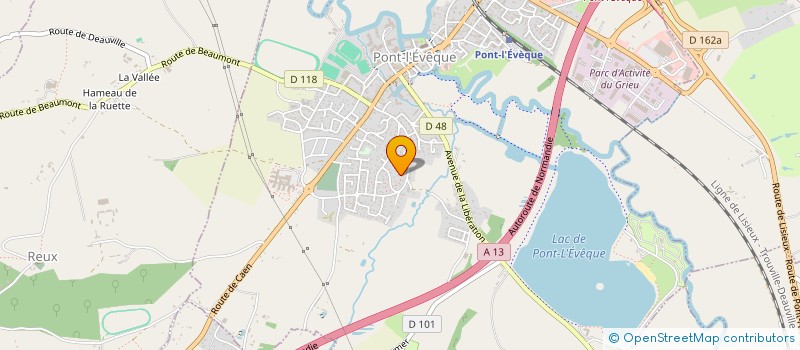 localisation de l'entreprise VINDOM  PONT L'EVEQUE