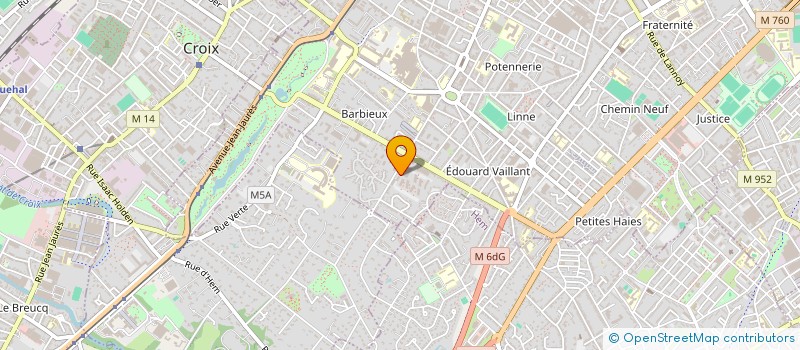 localisation de l'entreprise VINE AND WINE à ROUBAIX