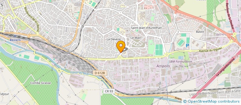 localisation de l'entreprise VINEA OCCITANIE  BEZIERS