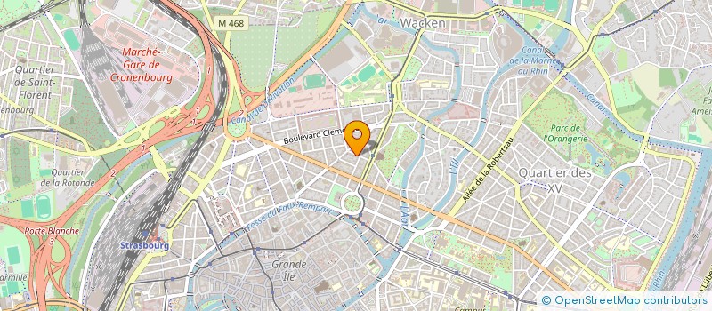 localisation de l'entreprise VINEEL à STRASBOURG