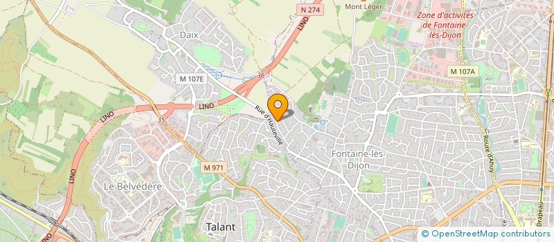 localisation de l'entreprise VINEIS PROJETS à FONTAINE-LES-DIJON