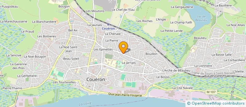 localisation de l'entreprise VINEL à COUERON