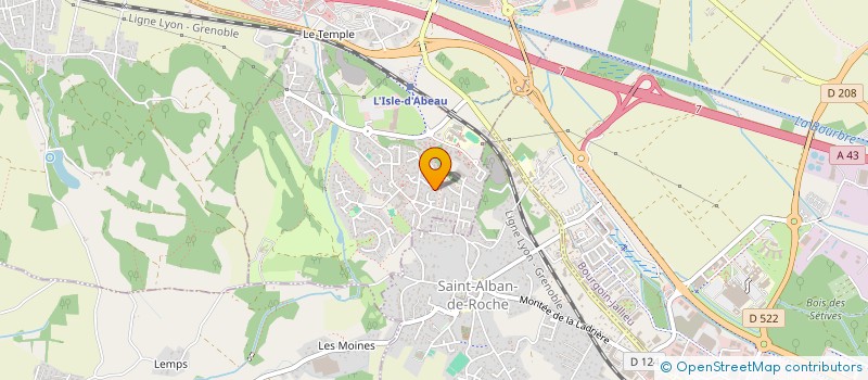 localisation de l'entreprise VINELCA à L'ISLE-D'ABEAU