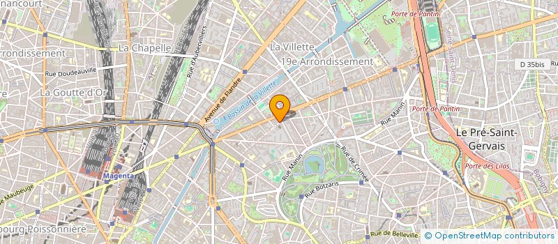 localisation de l'entreprise VINELLI à PARIS