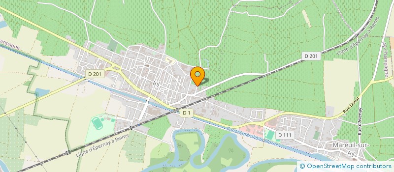 localisation de l'entreprise VINELYSS  AY-CHAMPAGNE