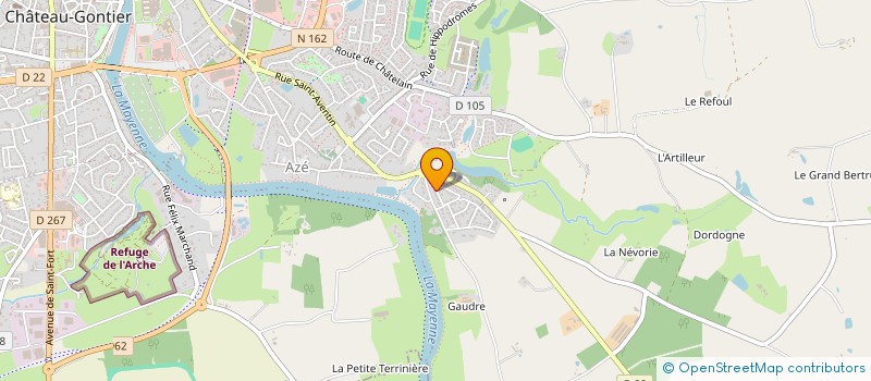 localisation de l'entreprise VINEO PASSION à CHATEAU-GONTIER-SUR-MAYENNE