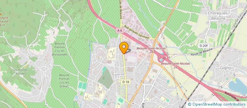 localisation de l'entreprise VINEOLA à BEAUNE