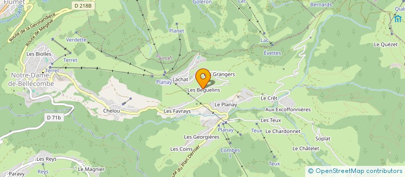 localisation de l'entreprise VINET  NOTRE-DAME-DE-BELLECOMBE