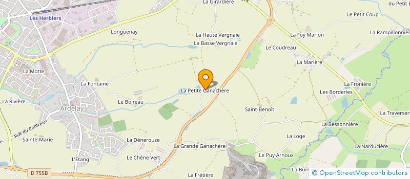 localisation de l'entreprise VINET VRIGNAUD à LES HERBIERS