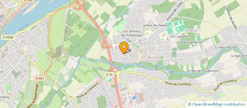 localisation de l'entreprise VINEUIL AUTOMOBILE  VINEUIL