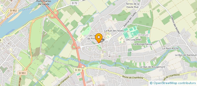 localisation de l'entreprise VINEUIL SPORT GYMNASTIQUE ARTISTIQUE à VINEUIL