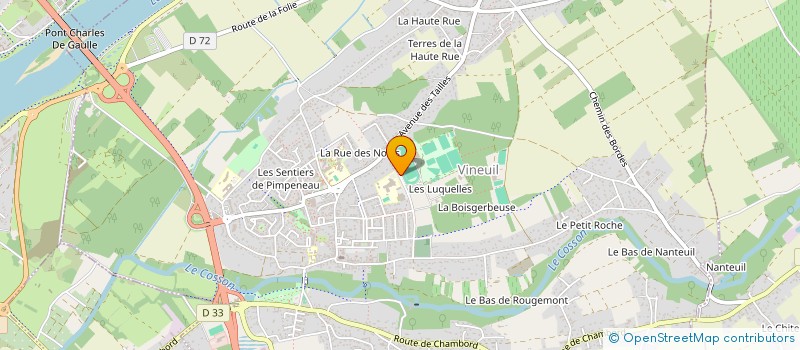 localisation de l'entreprise VINEUIL SPORT SUEVRES TENNIS DE TABLE à VINEUIL