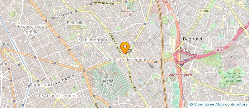 localisation de l'entreprise VINFRANC à PARIS