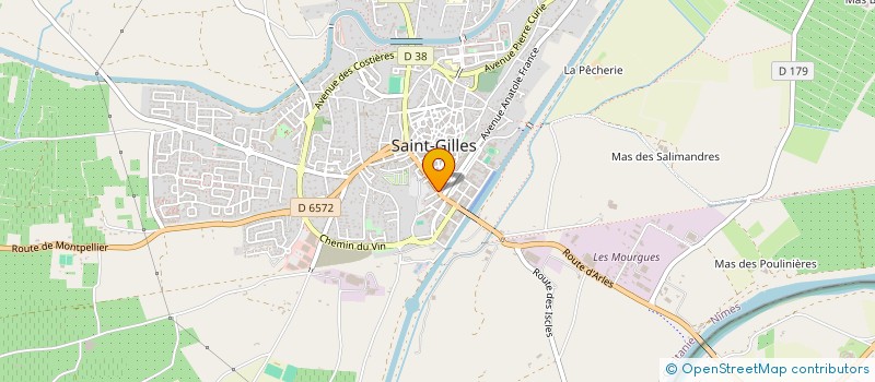 localisation de l'entreprise VINGA à SAINT-GILLES