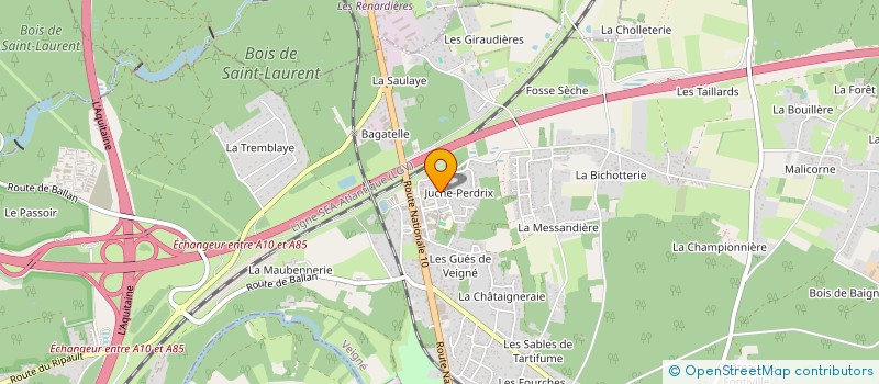 localisation de l'entreprise VINGAUX à VEIGNE