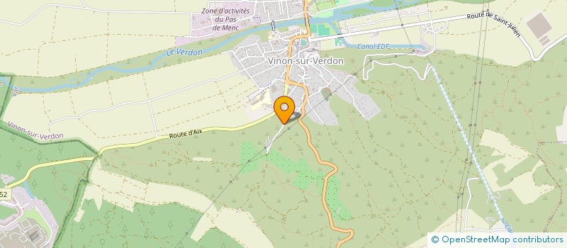 localisation de l'entreprise VINGRE 25  VINON-SUR-VERDON