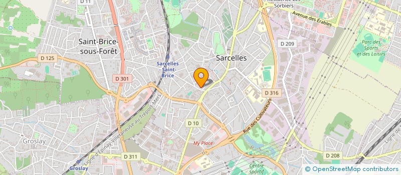 localisation de l'entreprise VINGT ANS APRES à SARCELLES