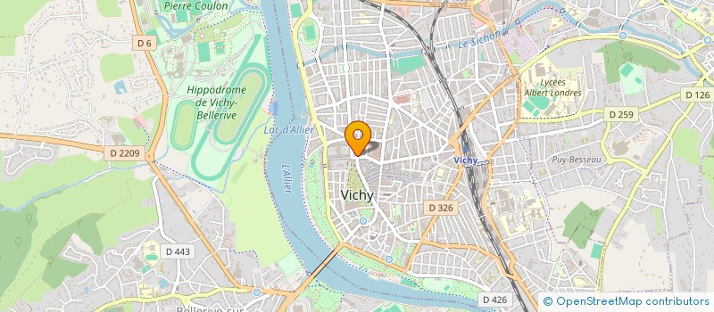 localisation de l'entreprise VINGT CINQ à VICHY