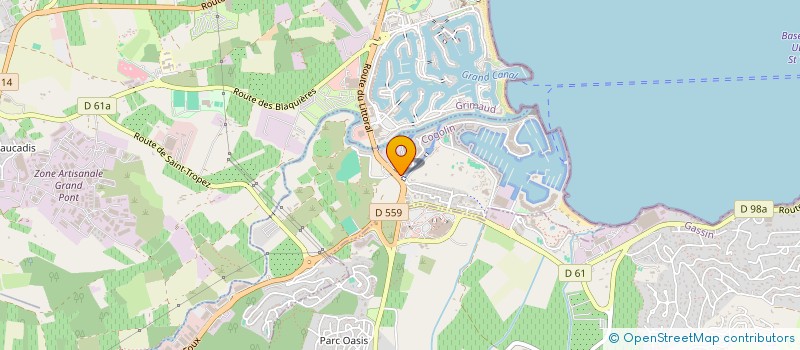 localisation de l'entreprise VINGT CINQ  COGOLIN