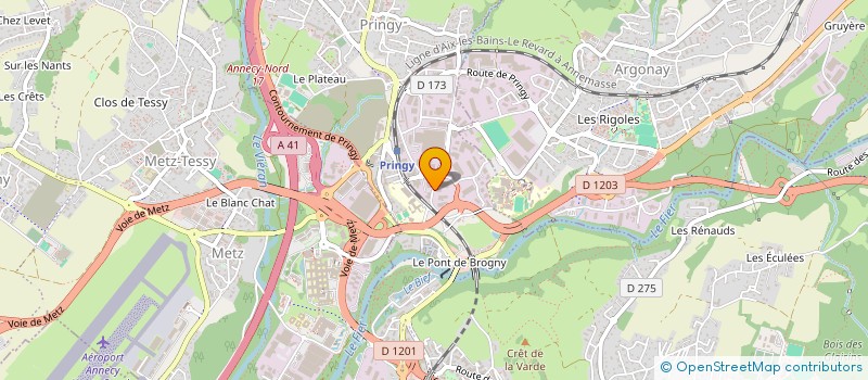 localisation de l'entreprise VINGT ET UN à ANNECY
