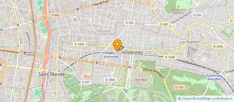 localisation de l'entreprise VINGT HEURES PRODUCTIONS à VINCENNES