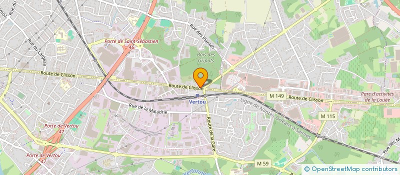 localisation de l'entreprise VINGT MILLE LIEUES  SAINT-SEBASTIEN-SUR-LOIRE