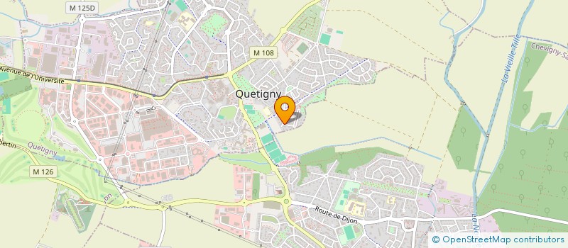 localisation de l'entreprise VINGT POUR CENT  QUETIGNY