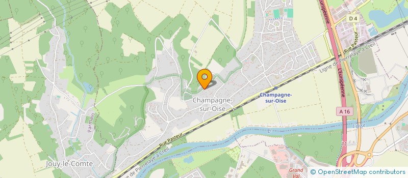 localisation de l'entreprise VINGT SUR VIN  CHAMPAGNE-SUR-OISE