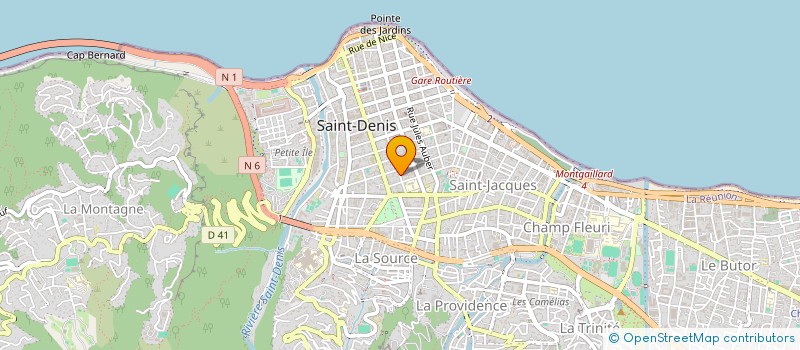 localisation de l'entreprise VINGT SUR VINGT à SAINT-DENIS